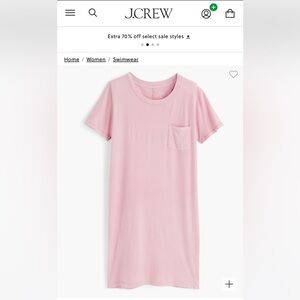 J. Crew garment-dyed pocket T-shirt dress - NWT, size XS
